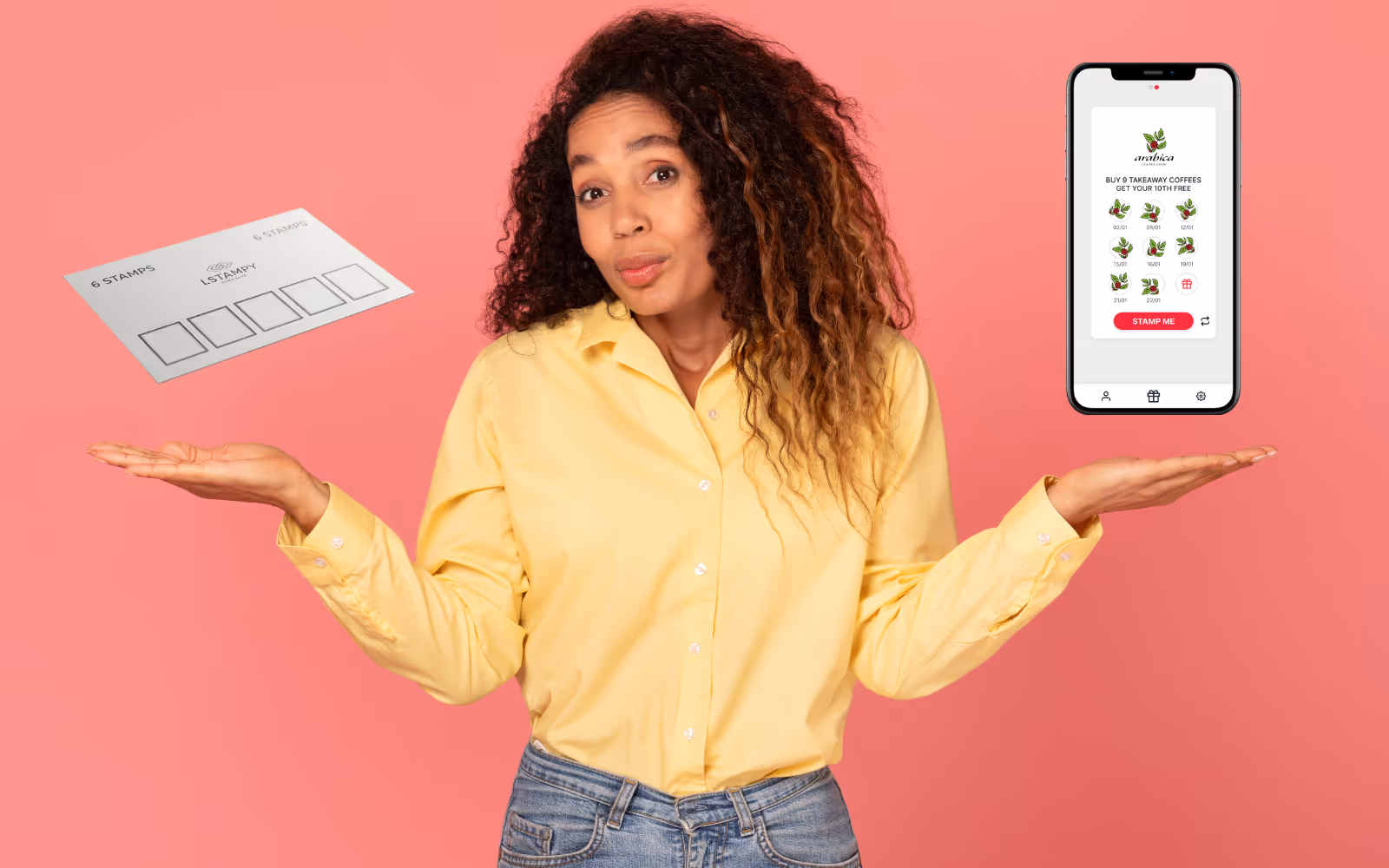 Traditional vs digital punch card loyalty programs for food trucks.